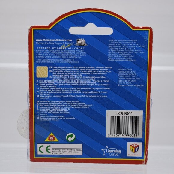 THOMAS 1 - Thomas & Friends Wooden Railway Train Engine w/ Collector's Card New - Picture 11 of 11